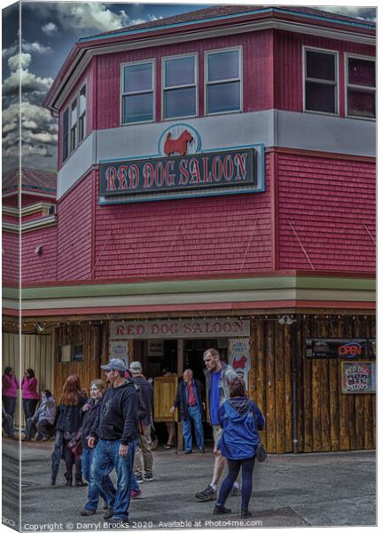 Red Dog Saloon in Juneau Alaska Canvas Print by Darryl Brooks