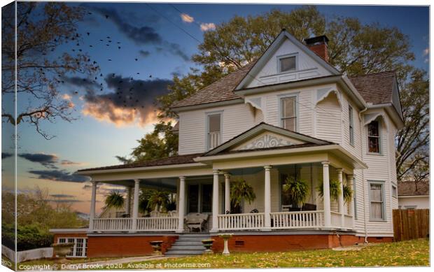 Old House at Dusk Canvas Print by Darryl Brooks