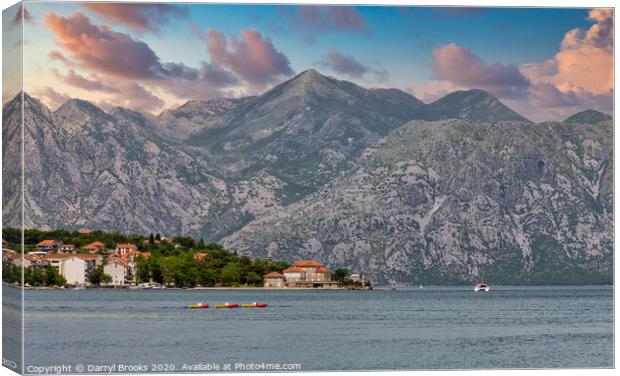 Rafts in Montenegro Canvas Print by Darryl Brooks