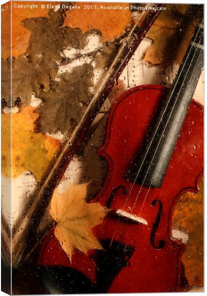 4 seasons. Autumn. Canvas Print by Elena Degano
