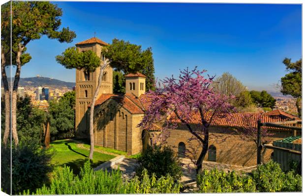 Cathedral of the Catholic monastery in Spain Canvas Print by Alexander Ov