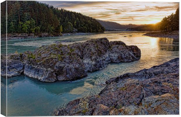 Majestic view of fMountain landscape Canvas Print by Alexander Ov