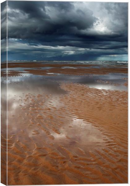 reflections, balmedie beach Canvas Print by Craig MacKenzie