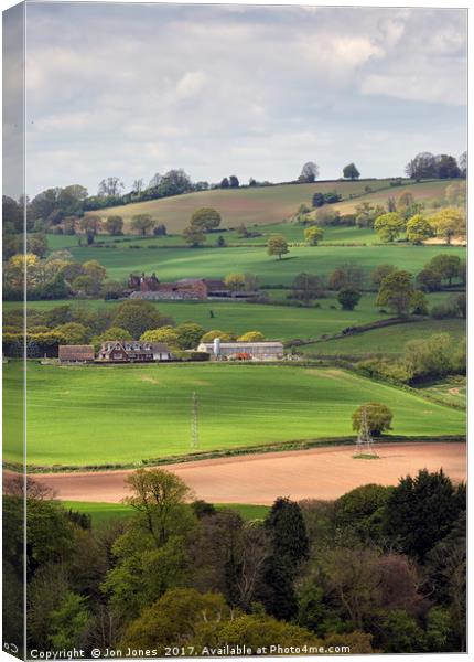 The view from Kinver Edge Canvas Print by Jon Jones
