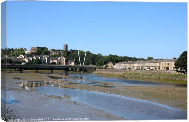River Lune Lancaster Canvas Print by Andrew Bell