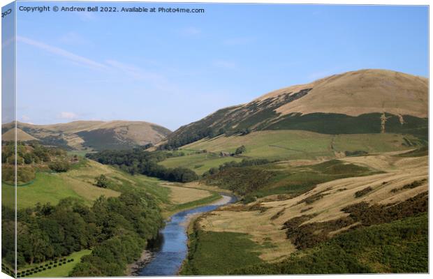 Lune Gorge in Cumbria Canvas Print by Andrew Bell