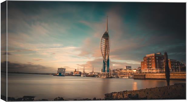Spinnaker Tower Canvas Print by ROSS EMERY