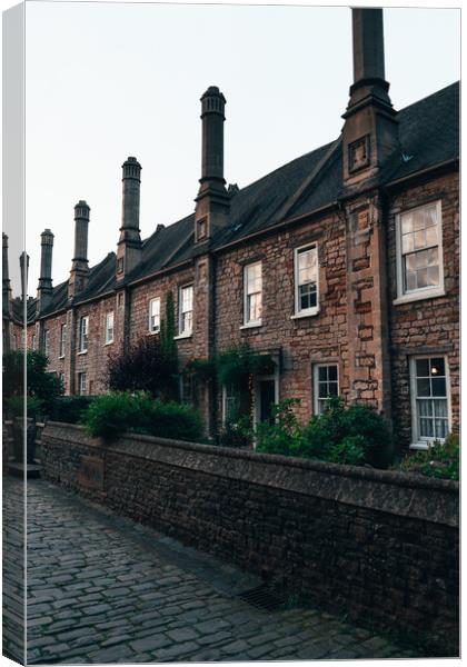 Vicars Close Wells  Canvas Print by ROSS EMERY
