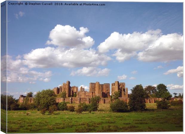 Kenilworth Castle, Warwickshire Canvas Print by Stephen Carvell