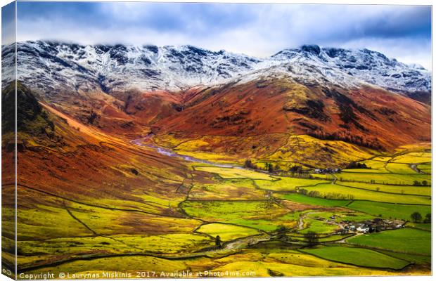 Side pike in the lake district Canvas Print by Laurynas  Miskinis