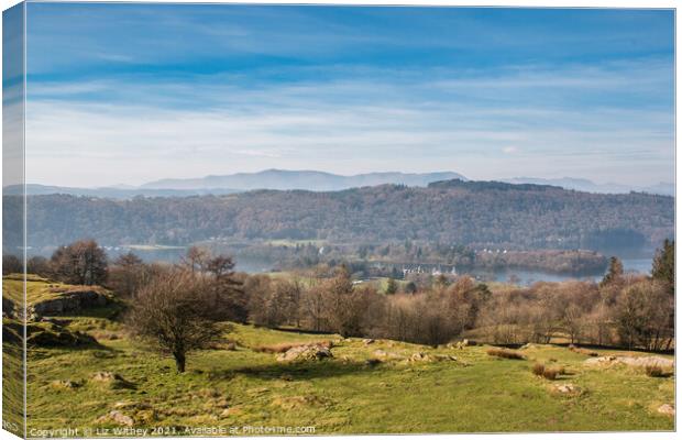 Windermere Canvas Print by Liz Withey