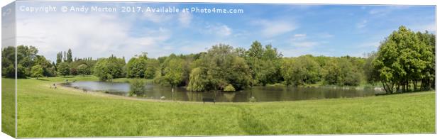 Braunstone Park, Leicester Canvas Print by Andy Morton