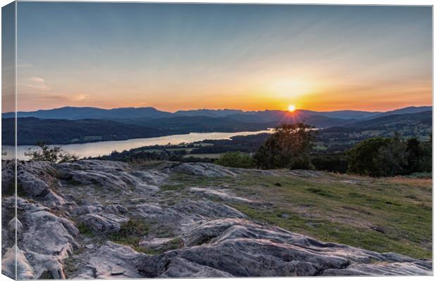 Majestic Sunset View at Orrest Head Canvas Print by James Marsden