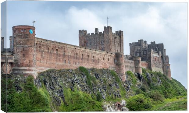 Majestic Bamburgh Fortress Canvas Print by James Marsden