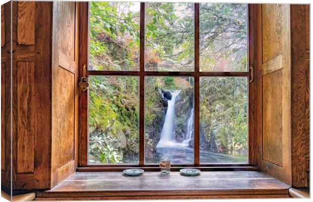 Inside the Grotto at Rydal Hall Canvas Print by James Marsden