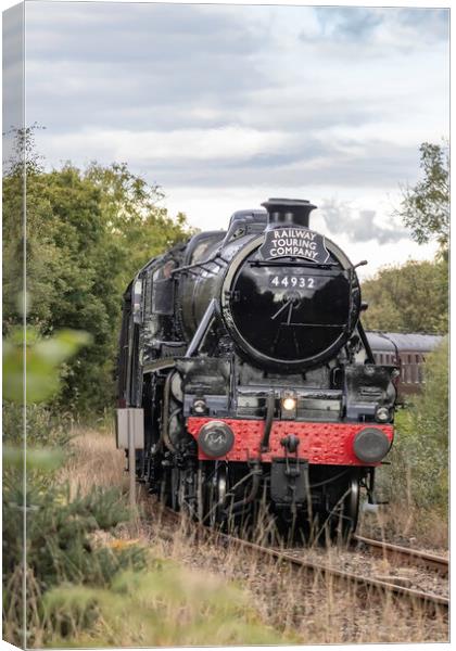 LMS 44932 Steam train Canvas Print by James Marsden