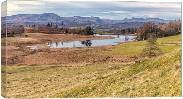 View of Wise Een Tarn Canvas Print by James Marsden