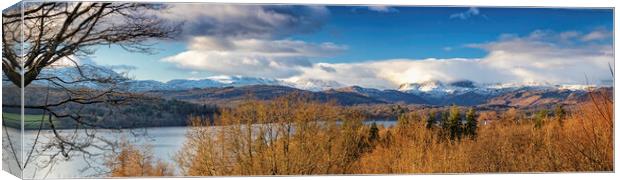 Windermere at Winter Canvas Print by James Marsden