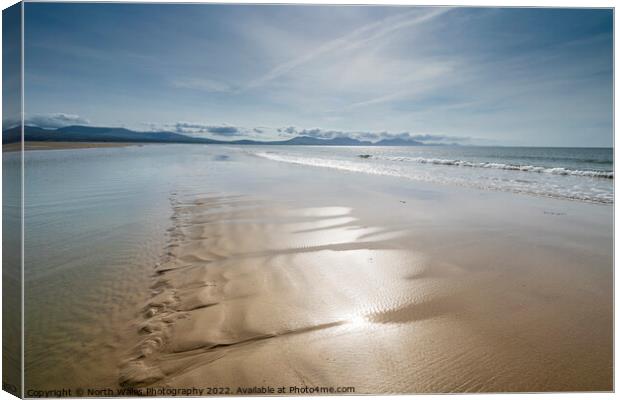 Newborough beach Anglesey Canvas Print by North Wales Photography