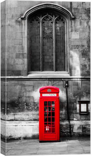 London Telephone Box Canvas Print by Ed Alexander