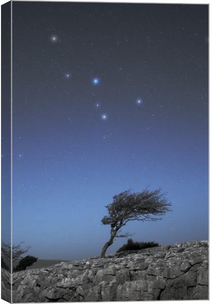 Limestone and stars Canvas Print by Pete Collins