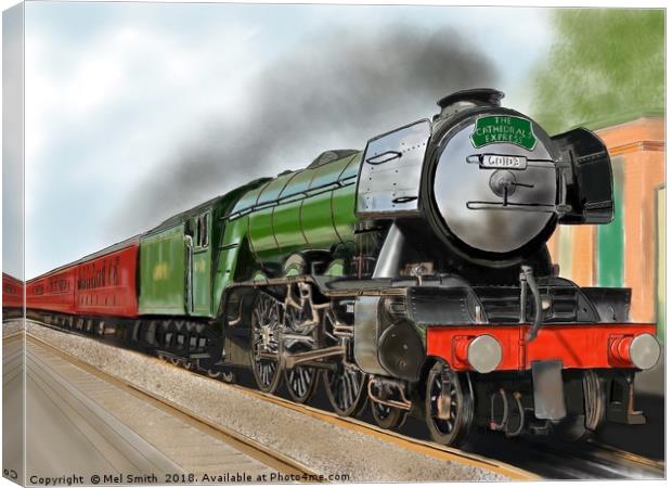 "A Timeless Journey: The Flying Scotsman" Canvas Print by Mel RJ Smith