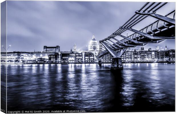 "London's Serene Twilight: St. Paul's Cathedral an Canvas Print by Mel RJ Smith