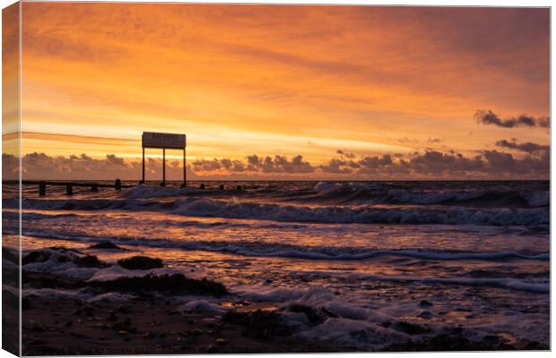 "Silent Serenity: A Captivating Sunrise at Littleh Canvas Print by Mel RJ Smith