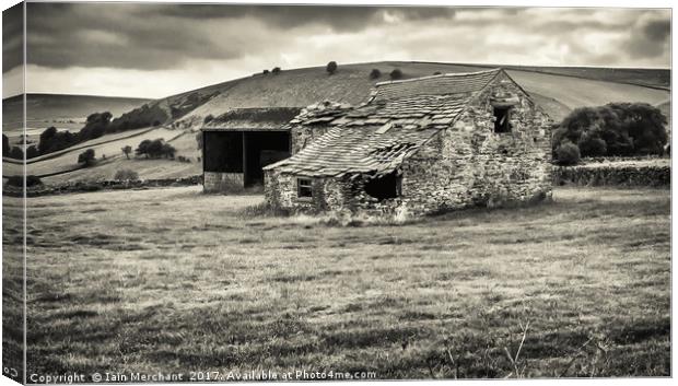 Rural Decay in the Peaks Canvas Print by Iain Merchant