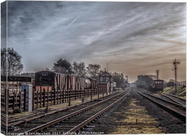 Tracks of Time... Canvas Print by Iain Merchant