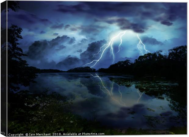Swithland Storm Canvas Print by Iain Merchant