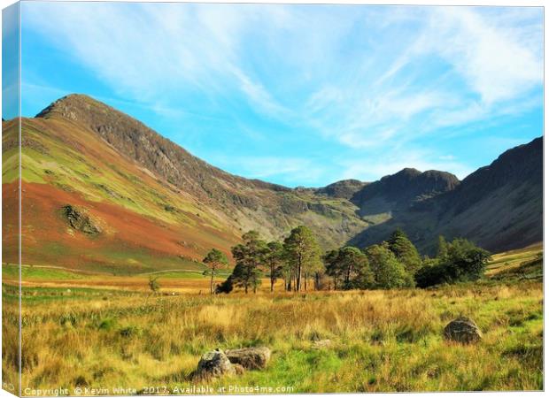 Lake District Hills  Canvas Print by Kevin White