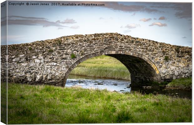 Eighteenth Century Bridge on Isle of Anglesey Canvas Print by Jason Jones