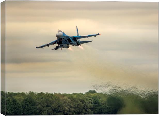 Sukhoi Su-27 Flanker Canvas Print by Emma Woodhouse