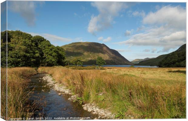 Crummock Water Canvas Print by Sarah Smith