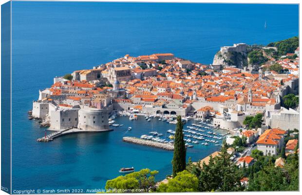 Old Town Dubrovnik Canvas Print by Sarah Smith