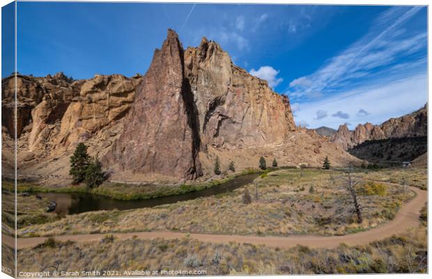 Smith Rock State Park Canvas Print by Sarah Smith