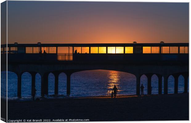 Boscombe Pier during Sunset Canvas Print by KB Photo