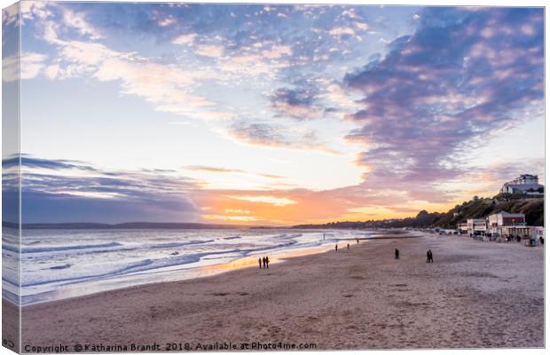 Glorious sunset over Bournemouth Canvas Print by KB Photo