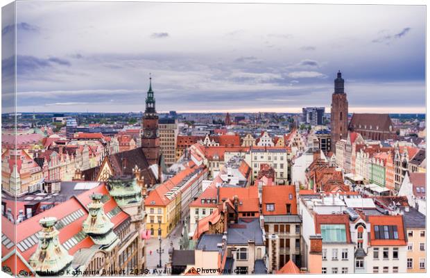 Wroclaw cityscape, Poland Canvas Print by KB Photo