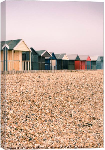 Calshot Beach Huts Canvas Print by KB Photo