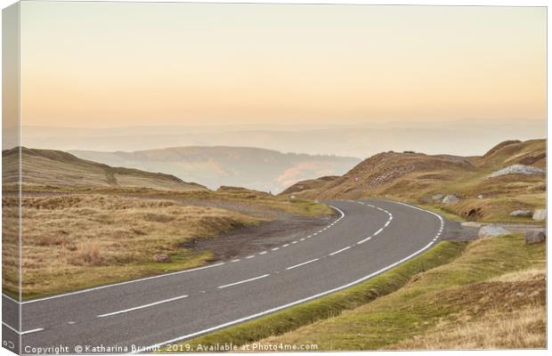 Lonesome Road in the Brecon Beacons Canvas Print by KB Photo