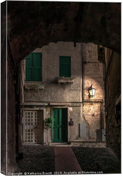 The streets of Cervo at night Canvas Print by KB Photo