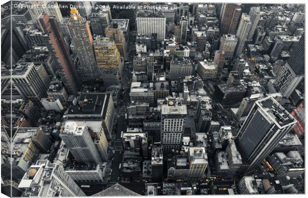 NYC Skyline Canvas Print by Stephen Dryburgh