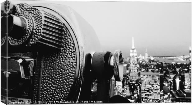 New York Skyline - Empire State Building Canvas Print by Nick Stone