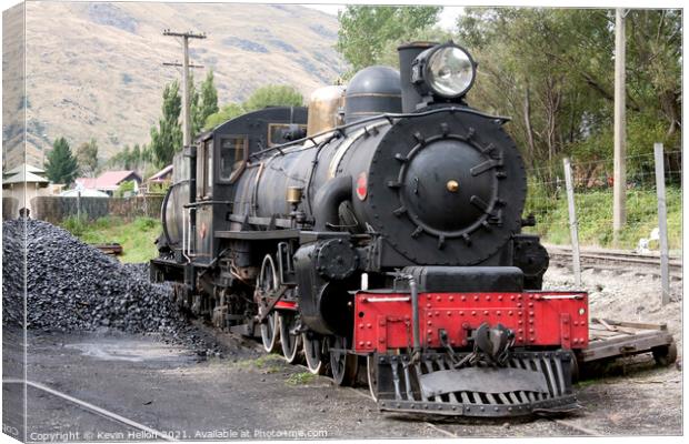 Steam Locomotive Canvas Print by Kevin Hellon