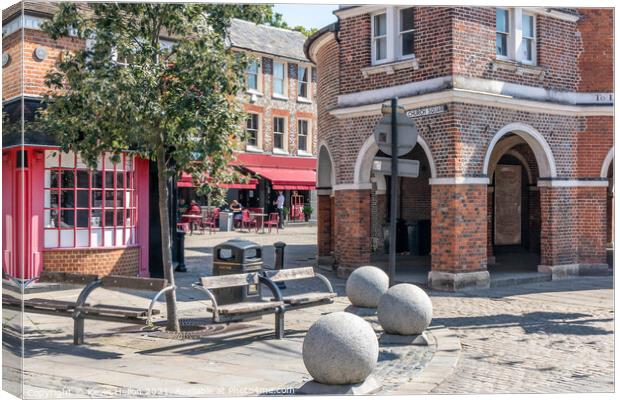 Church Square, High Wycombe,  Canvas Print by Kevin Hellon