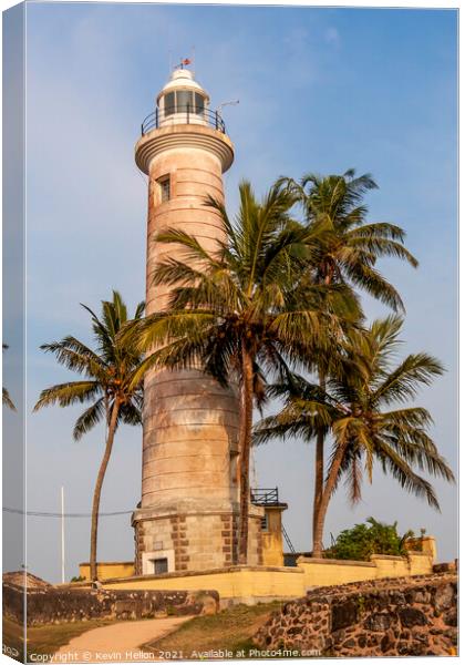Galle Fort lighhouse Canvas Print by Kevin Hellon