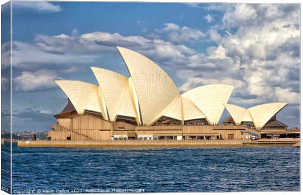 Sydney Opera House viewed from the West Canvas Print by Kevin Hellon