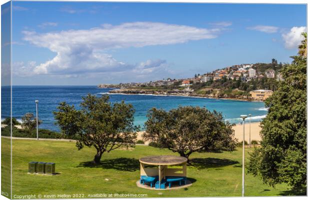 Dunningham Park overlooking Coogee Beach, Sydney, New South Wale Canvas Print by Kevin Hellon